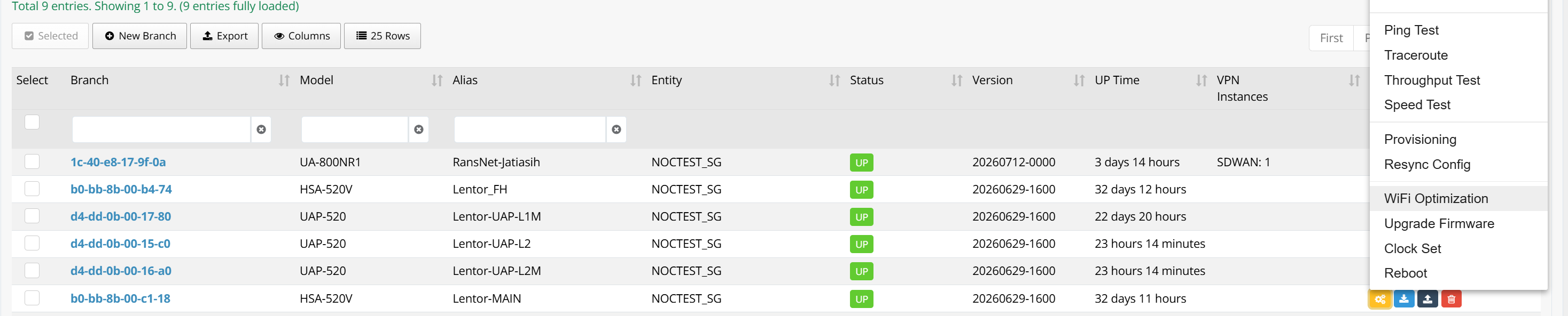 Adaptive radio optimization