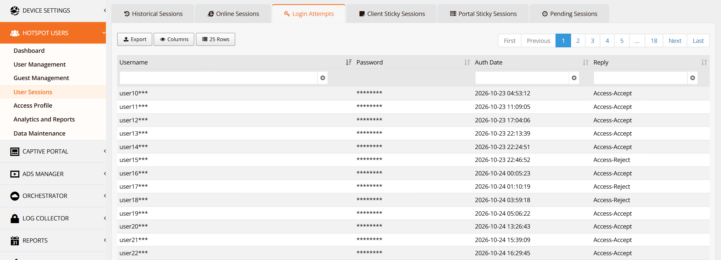Login Attempts